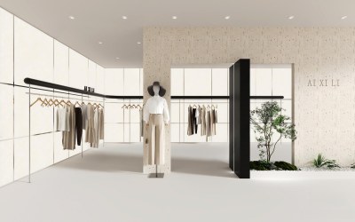 现代高档服装店3D模型下载